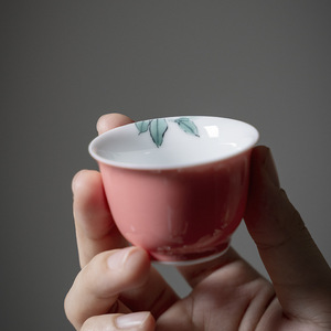 宜室茶话 手绘青花竹隐品茗杯 功夫茶具茶杯主人杯单杯 文人茶器