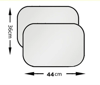 Sun shade Side Glass Sunshade, Car Sun - silver-coated-side-guards