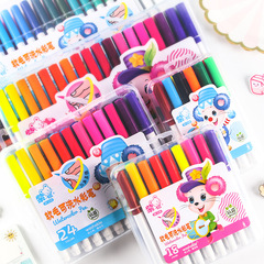 Soft-bristled washable watercolor pens for children's painting graffiti water-based brush set 12 24 36 48 colors children's color pens