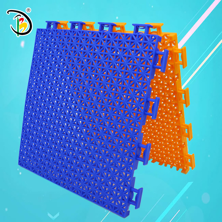 德百天诺河北石家庄悬浮拼装地板室外幼儿园蓝球场小米格地垫③|ms