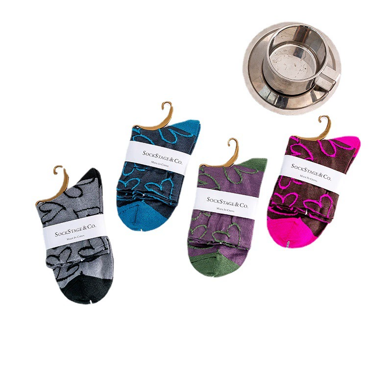 Бархатные носки SOCKSTAGE глянцевые носки из шелкового материала с рельефным 3D ретро-узором женские брендовые носки