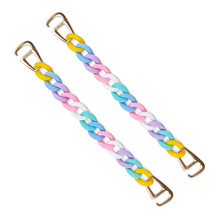 洞洞鞋DIY配饰鞋扣装饰配件彩色链条饰扣鞋花花园鞋辅料卡扣