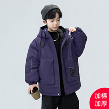男童棉服外套秋冬款2025新款中大儿童男孩冬装加厚派克服冲锋衣潮