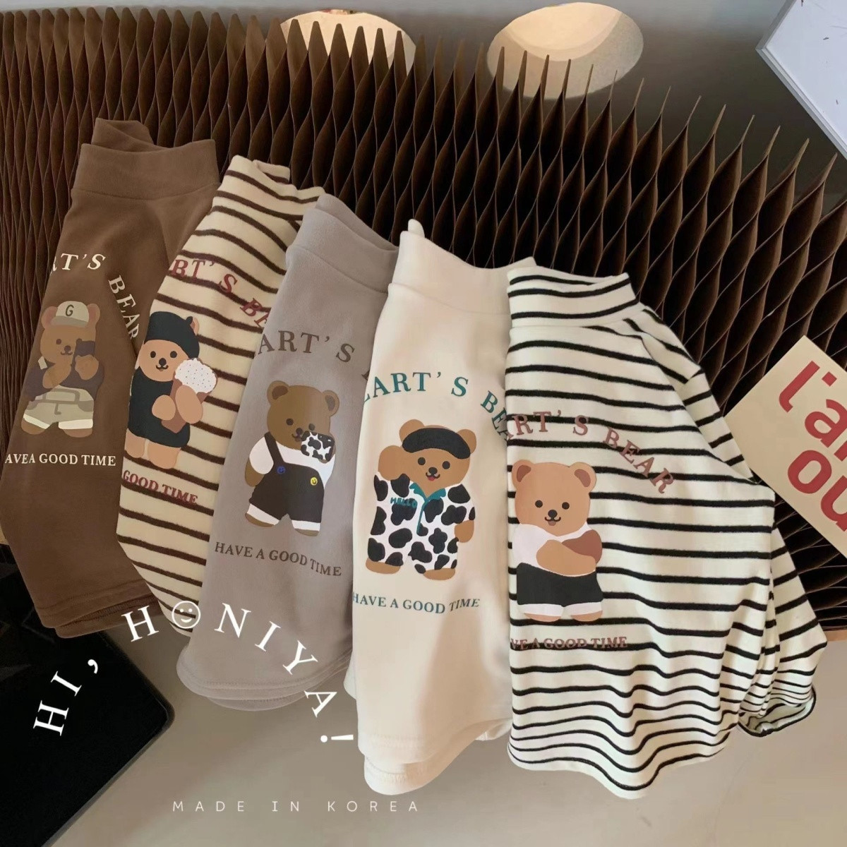 Cross-border high-neck German wool thermal top for boys and girls, autumn and winter children's long-sleeved cartoon T-shirt for toddlers and babies.