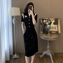 成熟御姐休闲运动套装女装2025夏季气质V领短袖上衣半身裙两件套