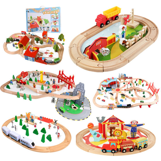 Kindergarten baby simulation engineering car toy car wooden magnetic rail car building blocks boy birthday gift