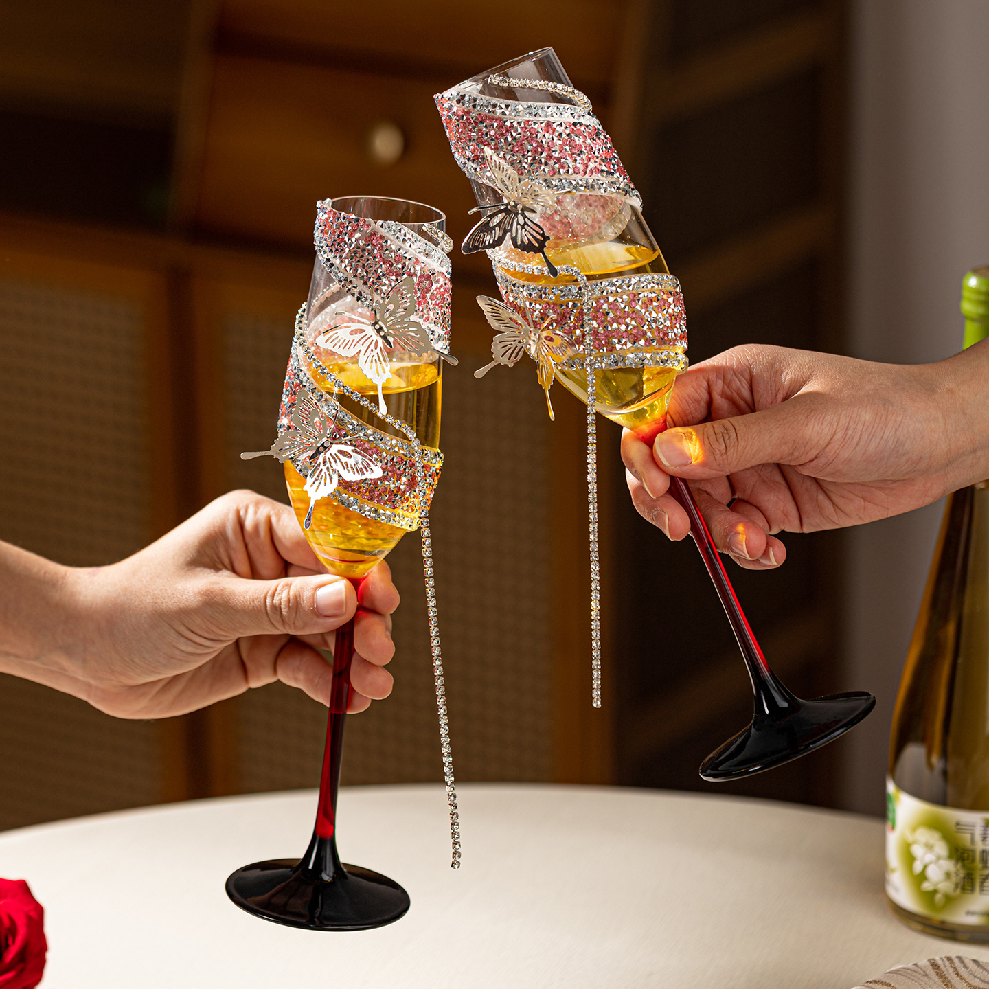 Copas de brindis, regalos de compromiso para novias, novias, copas de cumpleaños, copas de champagne, copas de champagne