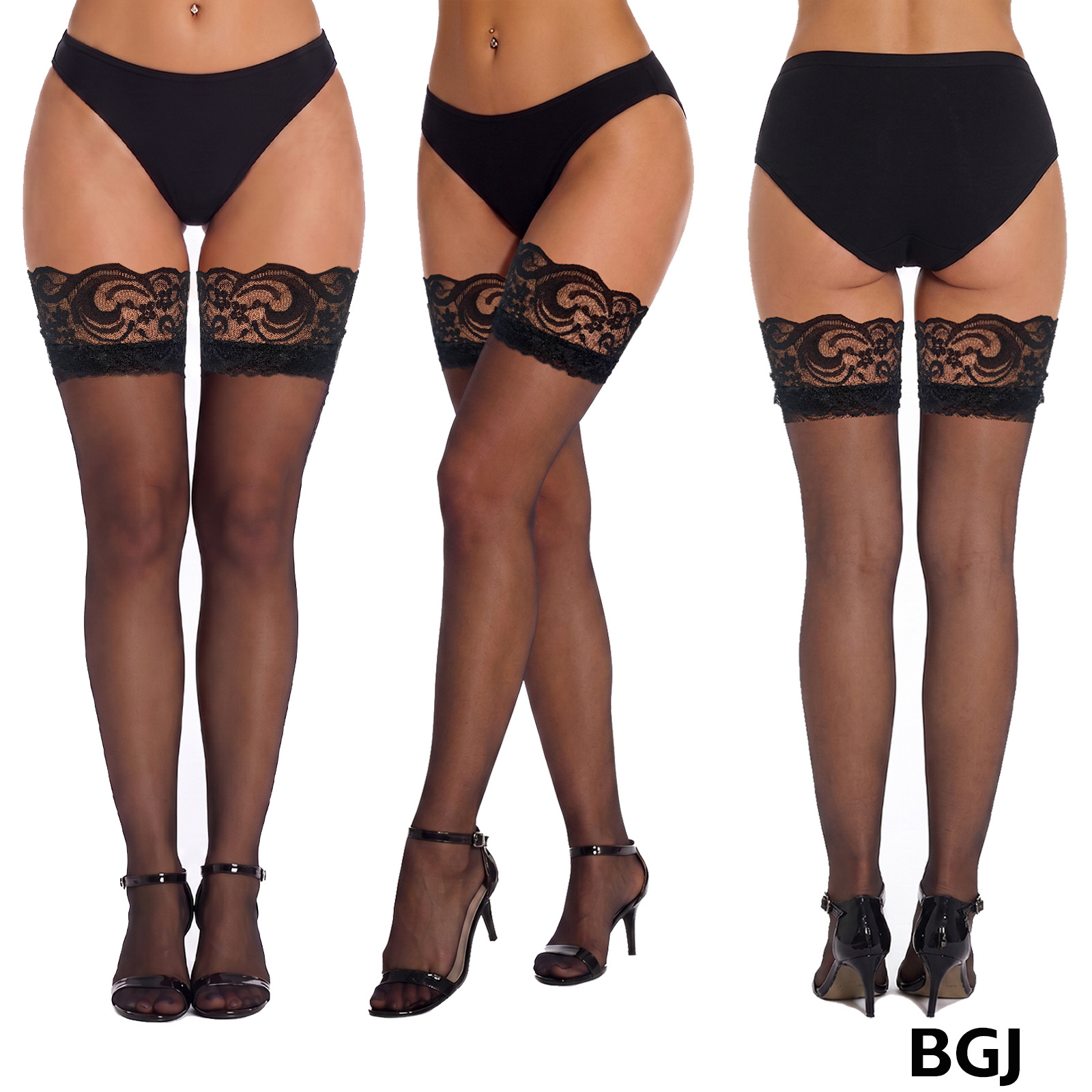 Cross-border mujeres sexy sobre la rodilla medias de encaje medias de muslo sexy medias transpirables delgadas medias altas