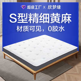 S型精细黄麻硬家具老人儿童护脊床垫高箱床榻榻米1.8m双面可用