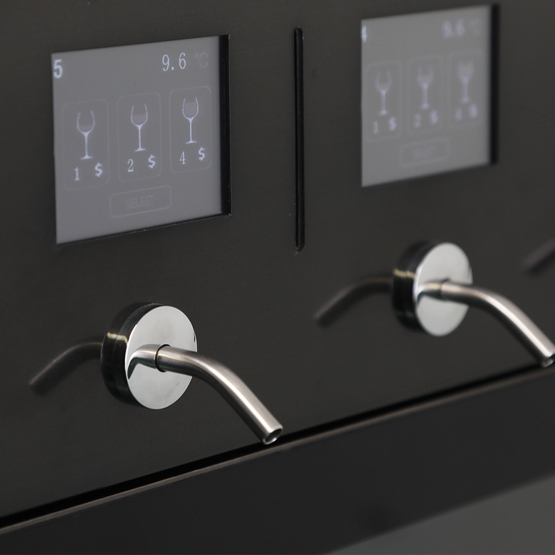 Dispensador de vino comercial, dispensador de vino compartido de sobremesa, máquina expendedora, dispensador de copas de vino con código de escaneo, dispensador inteligente compartido