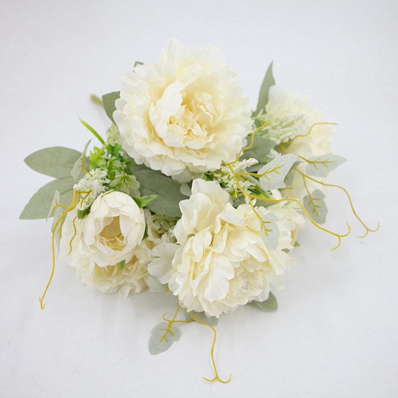 Simulación de un montón de peonías decoración del hogar flores artificiales flores imitación fotografía apoyos flores de seda al por mayor