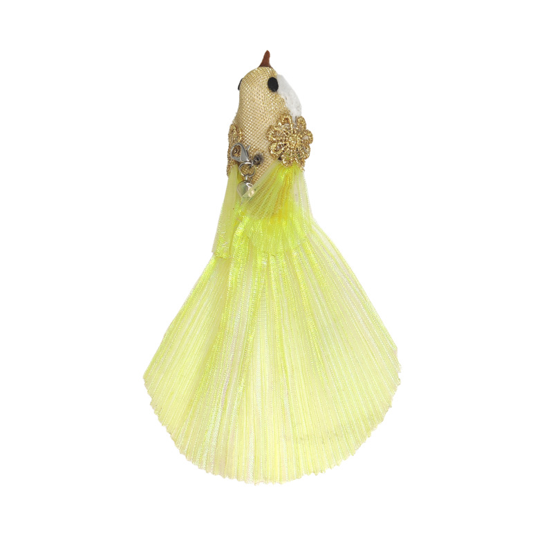 노란색-fantail 교체 머리