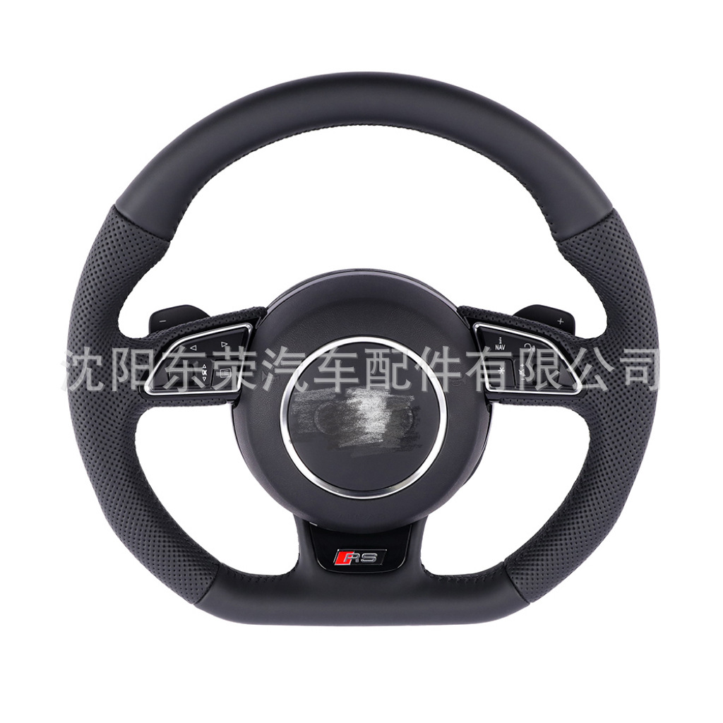 Suitable for Old Audi A4L A6L Q5 Q7 A3 Q3 A7 Modified New Sports Flat-Bottom Steering Wheel