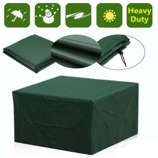 Green Furniture Cover Waterproof Outdoor Garden Courtyard Sofa Chair Cover Rainproof Snowproof Dustproof Cover Default American Style