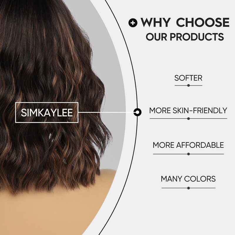 クロスボーダー欧米風ウィッグ レディース フロントレースウィッグ 化繊ヘアカバー カールショートヘアウィッグ フロントレースウィッグ|undefined