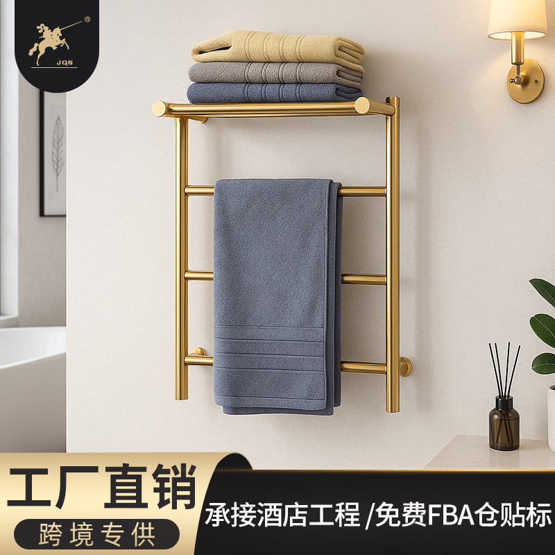 Intelligent 304 Stainless Steel Electric Heated Towel Rack Bathroom Electric Heating Drying Heated Towel Bar Factory Eu Certified