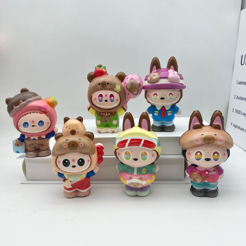 Douyinの人気ラブブ ピンチラブブ PU スローリバウンド減圧アーティファクト リリースストレス装飾品卸売|undefined