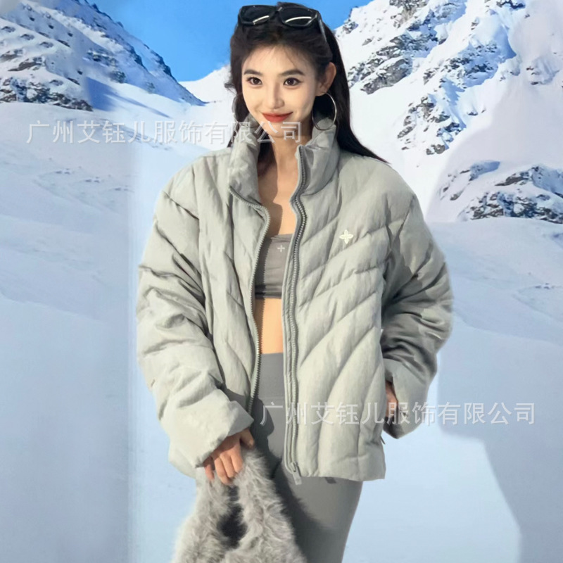 SMFK Hurricane Wide Down Jacket CF012B stand collar warm warm coat 24 winter new down jacket SMFK Hurricane Wide Down Jacket CF012B stand collar warm warm coat 24 winter new down jacket