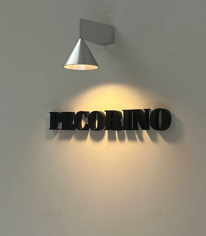 Apollo Wall Lamp Italian Minimalist Bedroom Bedside Lamp Bauhaus Industrial Style B&B Shop Door Sign Wall Lamp