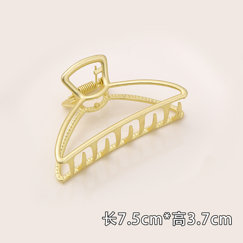 Internet celebridad clip de metal grande clip de tiburón japonés y coreano elegante temperamento espalda Cabeza pelo agarre de alto grado horquilla tocado