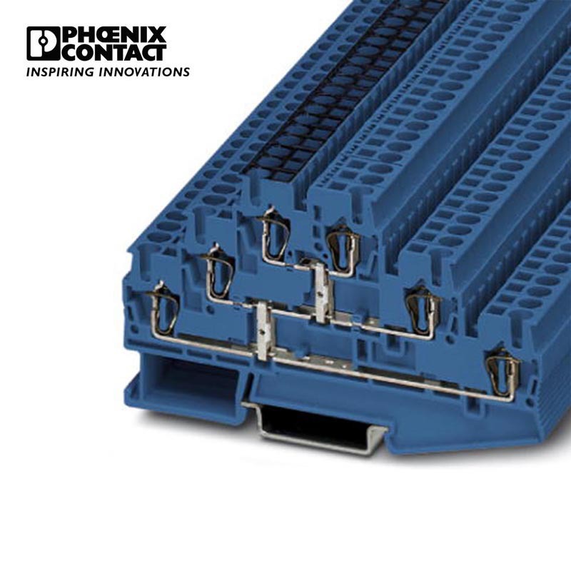 菲尼克斯 多层接线端子 - ST 2,5-3PV BU - 1025465-50 一包50个