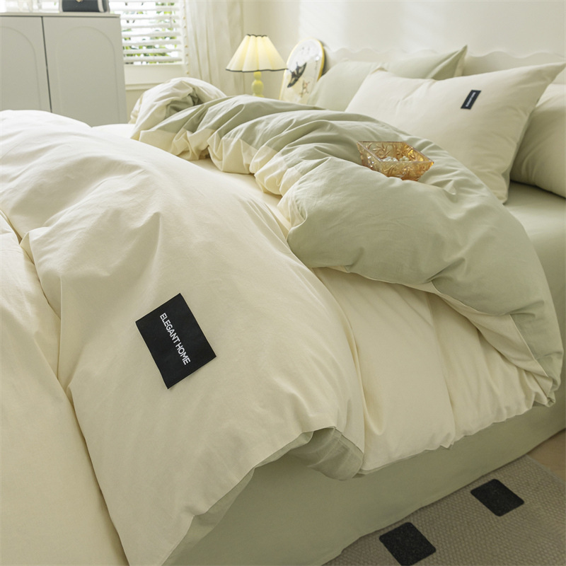 Algodón lavable simple inswind set de cuatro piezas de algodón 100% sábanas de algodón puro cama