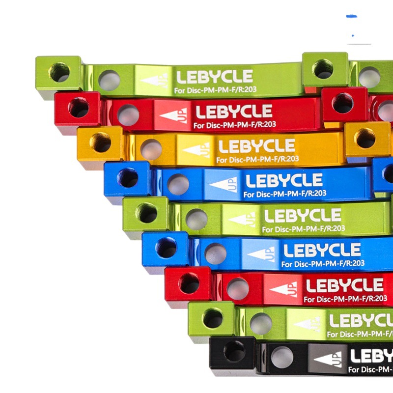 Bicicleta de montaña asiento Conversión de freno de disco CNC base de aleación de aluminio abrazadera 180 tenedor delantero base 203 soporte Accesorios