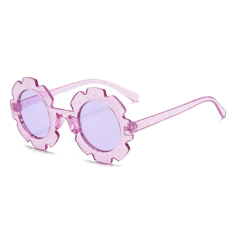 Gafas de Sol Infantiles Forma de Flor de Plástico y AC con Protección UV400 para Protección Solar y Viajes image 9