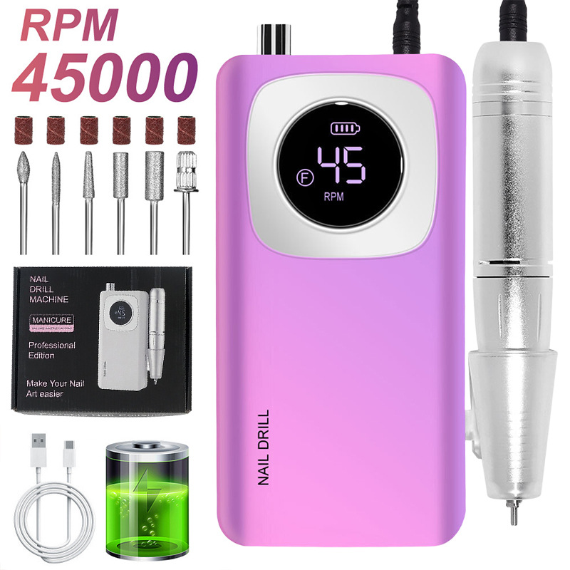 Torno Eléctrico para Uñas Portátil Recargable para Manicura image 44