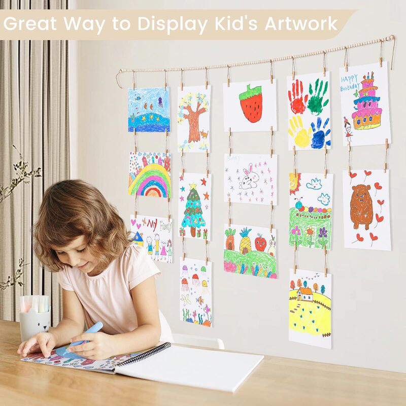 Amazon Cotton Rope Children's Artwork Display Decorations, Photo Arrangement, Classroom Corridor Lobby Ambiance Supplies Amazon Cotton Rope Children's Artwork Display Decorations, Photo Arrangement, Classroom Corridor Lobby Ambiance Supplies