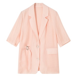 23 Chunxin Lightweight Single-breasted Design Sense Short-sleeved Elegant Suit Jacket Women's 12071 Pants 12072