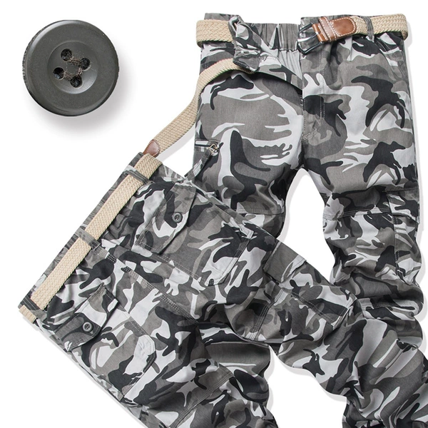 Camouflage, fleece, elastic waist, J18