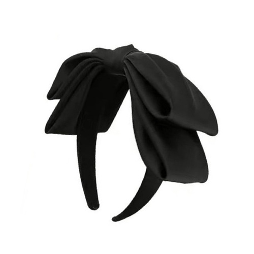 Song Zhiya's same big bow headband, high-end black headwear, Internet celebrity face wash hairpin, women's headband hair accessory