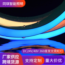 UL防水柔性硅胶圆形软灯条360度发光霓虹灯带亮化工程led水底灯带