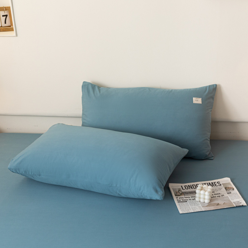 Un par de cubierta de almohada de algodón sin aire impreso 48 * 74cm cubierta de almohada de algodón casera de una sola persona cubierta de almohada interior
