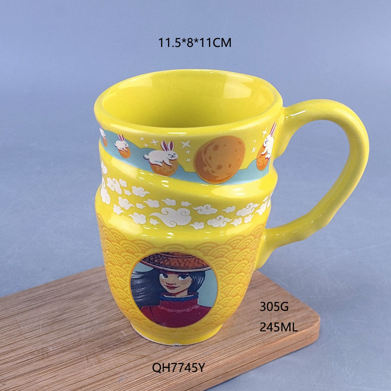 Alicia en el País de las Maravillas tazas de agua creativas tazas de cápsula personalidad de dibujos animados tazas de cerámica de tres capas tazas de café tazas