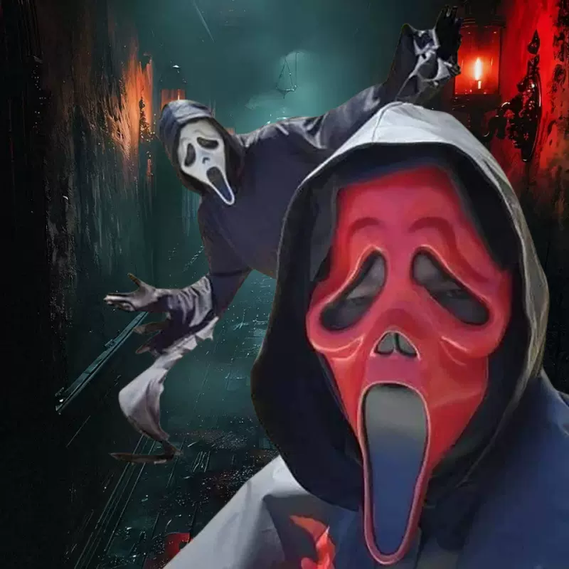 cosplayEVA服饰服装死神鬼舞会面具装扮万圣节跨境道具尖叫鬼