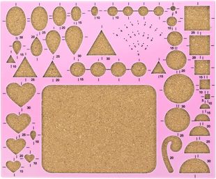 PATIKIL Paper Quilling Template Board 8x7 Inch, Mould Crimpe