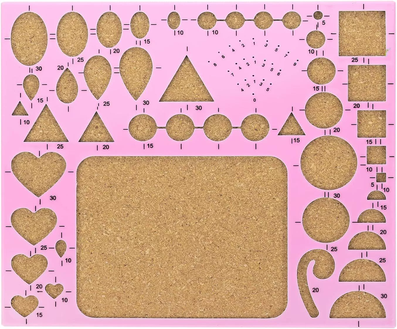 PATIKIL Paper Quilling Template Board 8x7 Inch, Mould Cimpe