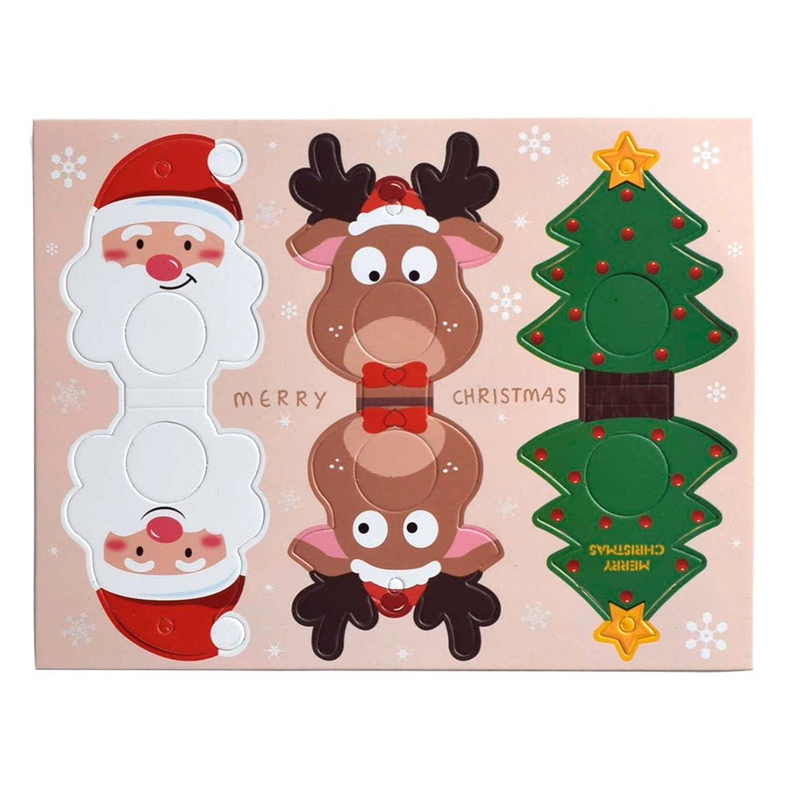 Рождественская Подвеска Маленькая открытка с золотой нитью елочные украшения маленькие конфеты упаковка милая маленькая открытка 10/упак.