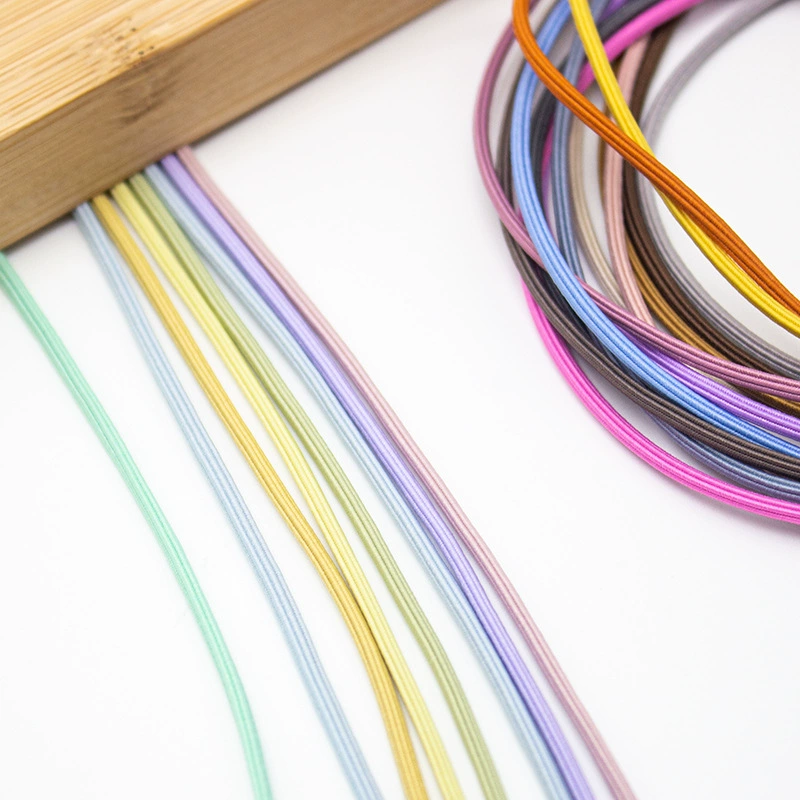 30 цветов в наличии четыре угла восемь углов высокая эластичная резинка DIY популярная веревка для волос Сырье нить эластичная лента