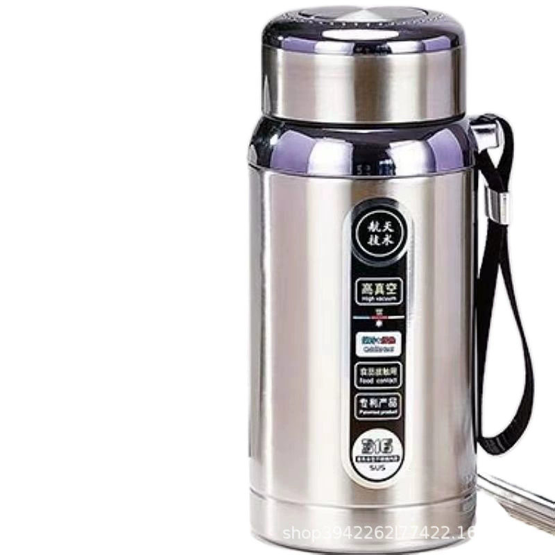 Handheld capacious glass for men and women for water, thermos stainless steel