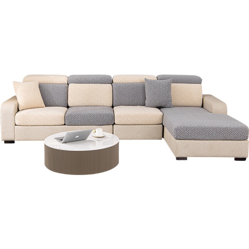 2023 nueva cubierta elástica del sofá cubierta trasera todo incluido cuatro estaciones universal antideslizante sofá cojín cubierta Toalla de tela cojín