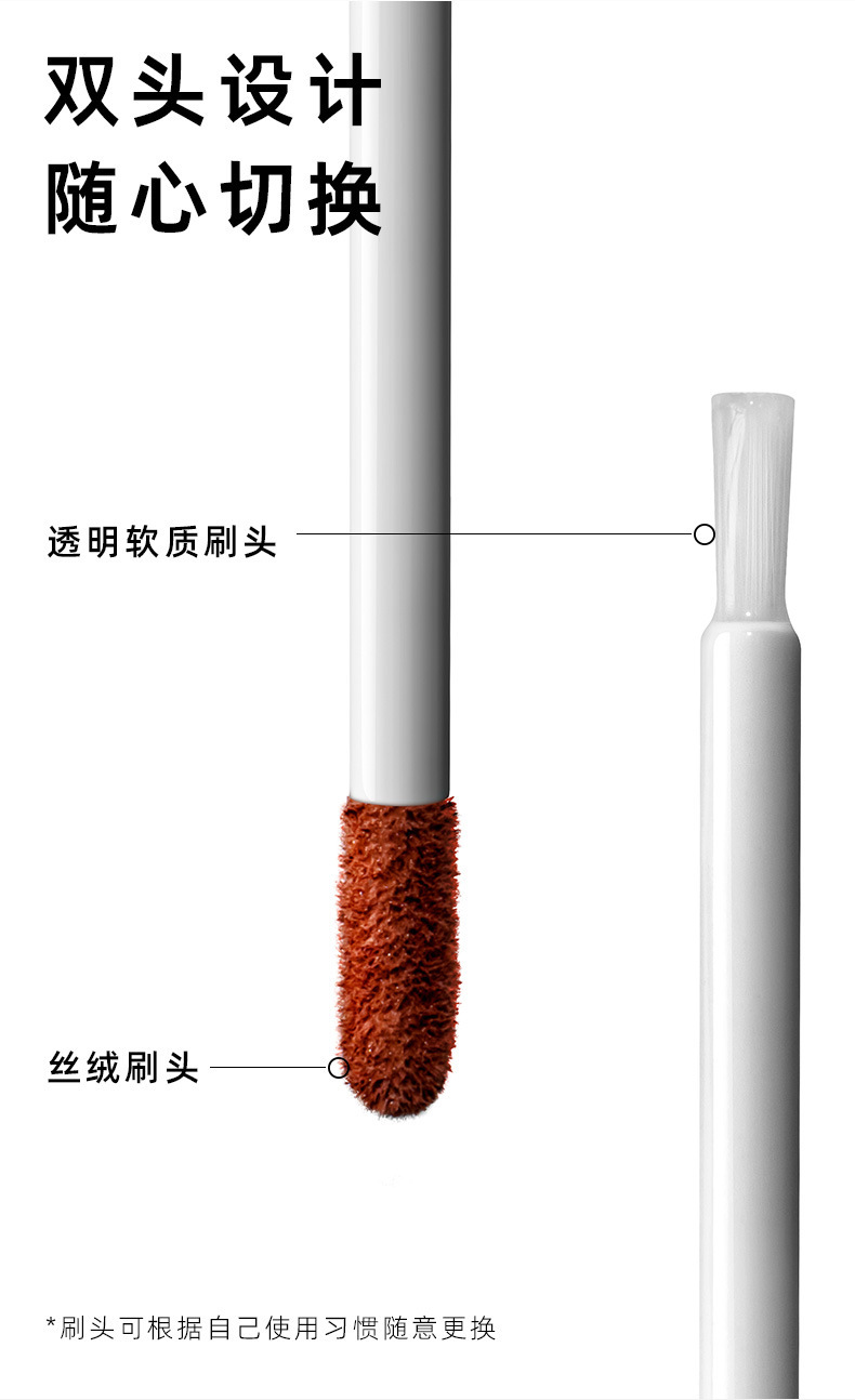 Koco Angel Dual-head color-holding Lip Gloss matte Lipstick Lip Gloss Lip Gloss Lip Gloss Lip Gloss does not stick to cups, genuine makeup product Application Scenario