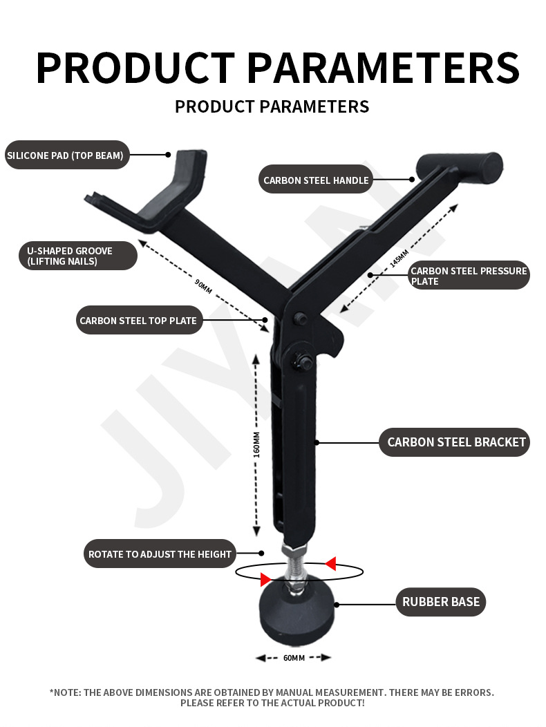 New Motorcycle Foldable Heavy-Duty Motorcycle Lift Frame Rear Wheel Fixed Support Frame Parking Frame Portable Labor-Saving Lifter