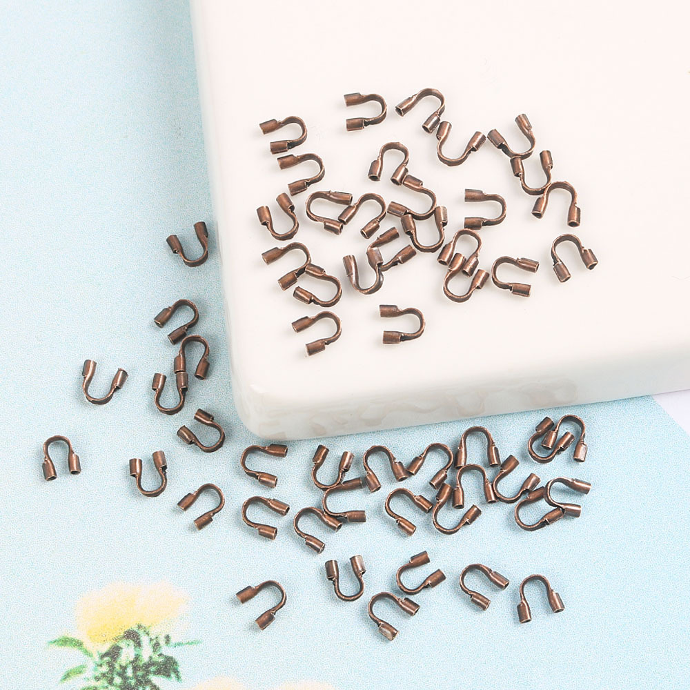 銅製のU型テールバックルU型位置決め管の最後の位置決め材料の線材保護diyエンドピース材料の部品