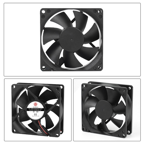 8025 DC Fan 12V Computer Chassis Cabinet 8cm Amplifier Power Mixer Mosquito Killer Cooling Fan