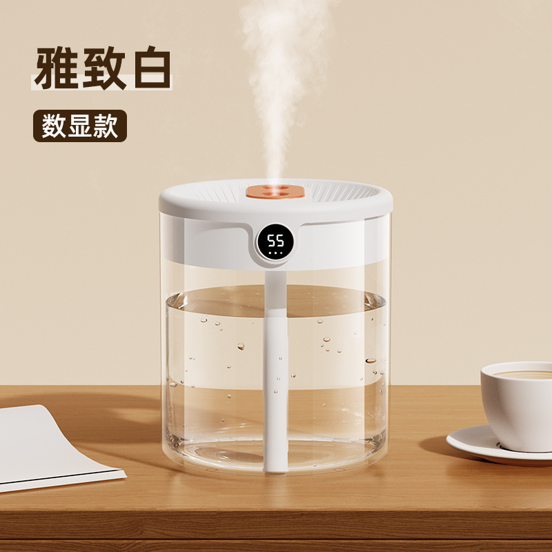 数显家用加湿器usb双喷大容量卧室新款2L批发办公室静音加湿器|undefined