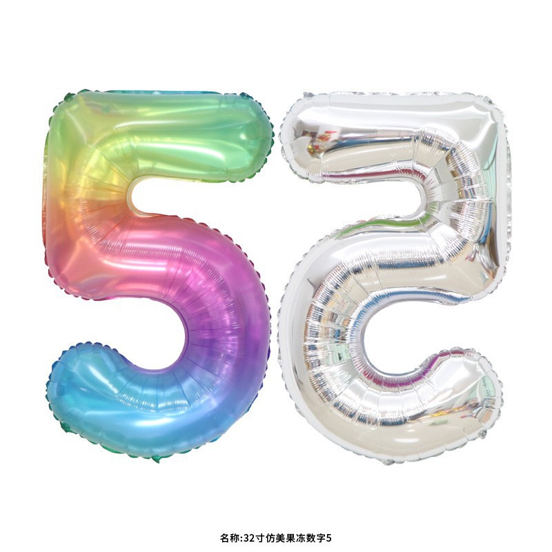 32 pulgadas estadounidenses perladas BABY impresión de crema de globo de película de aluminio digital delgado color jalea de globo digital image 171