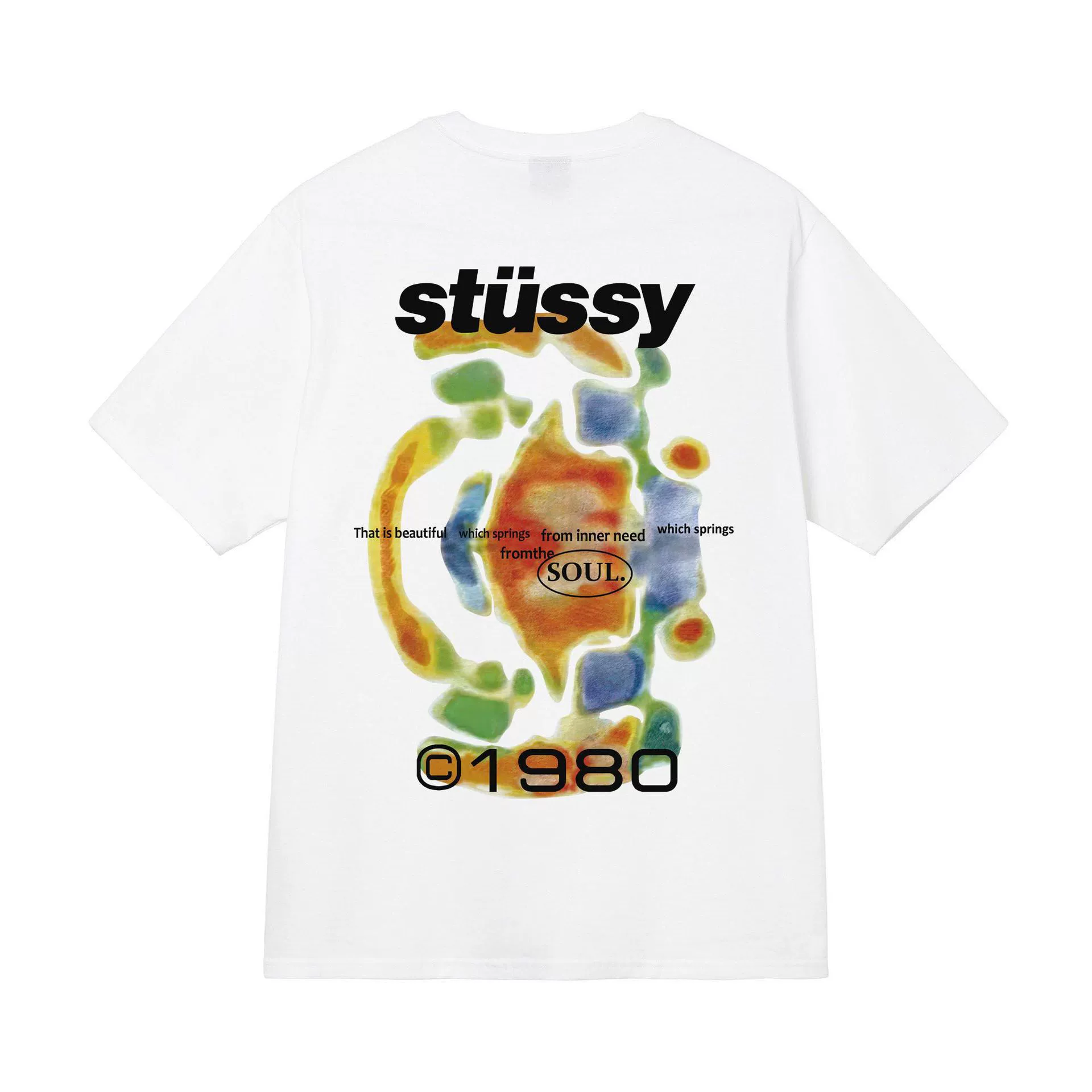 Футболка (Stussy) свободного кроя унисекс, короткий рукав, ткань 230 г, коллекция лета 2025